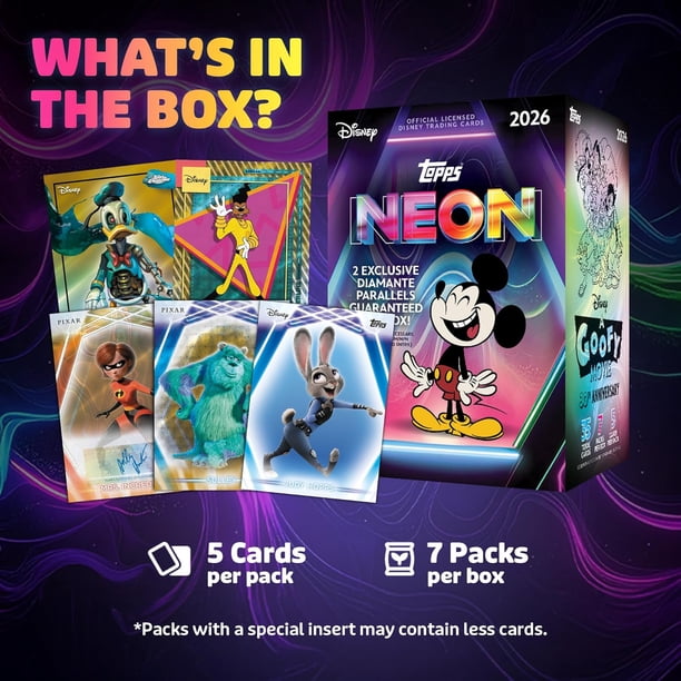 26 TOPPS DISNEY NEON VALUE BOX - Walmart.ca