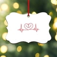 thumbnail image 3 of CafePress - Horses Love Heartbeats Heart - Scroll Ornament, 3 of 3