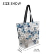 thumbnail image 4 of Open Top Canvas Tote Bag with Zipper Reusable Shopping Bag 13.5x15" Roomy Carryall Stunning Tree, 4 of 9