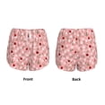 thumbnail image 6 of Uemuo Ladybug And Flowers Pattern Women's Athletic Shorts High Waisted Running Shorts with Liner Pockets Gym Elastic Workout Shorts-Large, 6 of 9