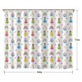 thumbnail image 5 of Colorful Princess Castle Pattern Shower Curtain 84"x72" ,Bathroom Decorative Shower Curtains Set with 12 Hooks,Modern Waterproof Washable Shower Curtain, 5 of 6