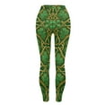 thumbnail image 6 of Vekome Green Leggings for Women Plus Size St Patricks Day High Waisted Yoga Pants Seamless Clover Lightweight Running Tights L, 6 of 8