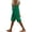 63# Dark Green, variant on Linen Capris for Women Summer Casual High Waisted Crop Pants with Pockets Wed Leg Lounge Trousers Boho Beach Clothes White XL