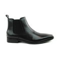 thumbnail image 3 of Men's Genuine Leather Black Chelsea Ankle Dress Casual Boots Almond Toe, 3 of 5