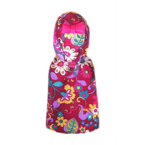 Pooch Outfitters Lydia Raincoat - Burgundy - Large
