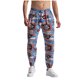 thumbnail image 2 of Pantalones largos para hombre, informales, de moda, con cintura elástica, estampados, parte inferior elástica, pantalones largos de lino y algodón., 2 of 5