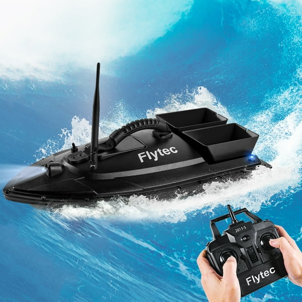 GPS Fishing Bait Boat 500m Remote Control Bait Boat Dual Motor with Night  Light