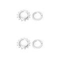 thumbnail image 4 of Advancent Rueda de bicicleta de piñón fijo Cogs Anillos de bloqueo de piñón roscado de acero al carbono 13T 13T 2piezas, 4 of 6