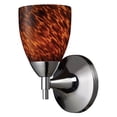 thumbnail image 2 of Elk Lighting Celina - One Light Wall Sconce, Dark Rust Finish with Espresso Glass, 2 of 2