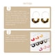 thumbnail image 5 of Pendientes colgantes multicolor liso semicírculo acrílico mujer pendiente regalo de aniversario elegante gancho para la oreja boda playa blanco Ropa, zapatos y accesorios Miscelánea Café oscuro Qarigey AP010380-10, 5 of 6