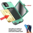 thumbnail image 3 of Compatible with iPhone 15 Pro Max Case Mirror Case with Card Holder, Cute Luxury Fashion Makeup Mirror Back Cover Wallet Case Soft Silicone Rubber Bumper Slim Ultra Thin Protection Phone Case, 3 of 15