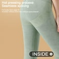 thumbnail image 3 of Pantalones de senderismo de talle alto cálidos para invierno, mallas para correr y entrenamiento, medias gruesas cómodas, 3 of 6