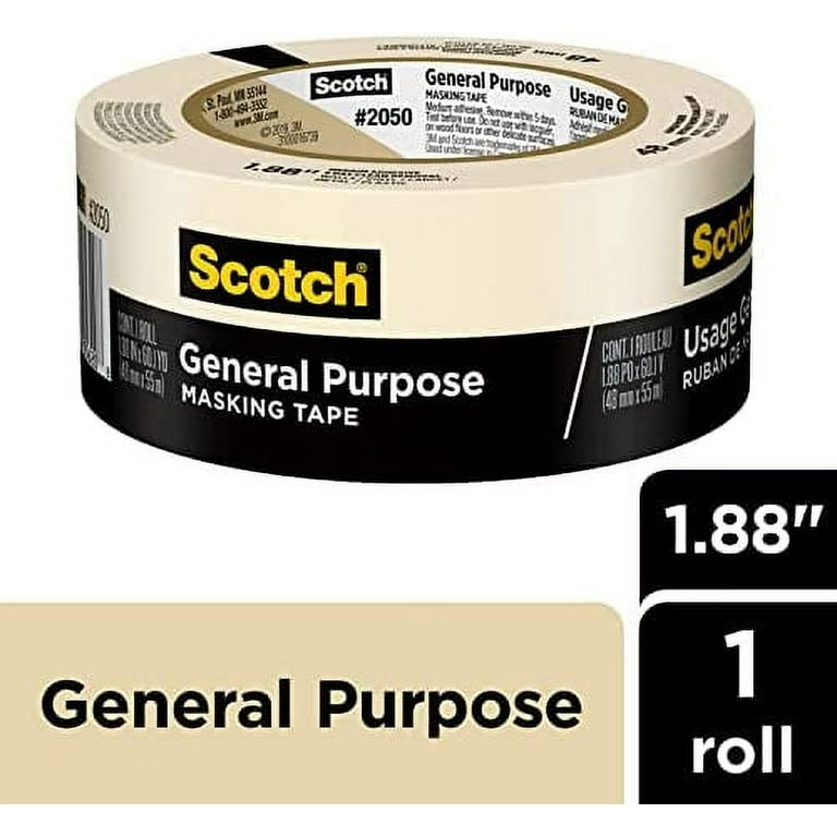 3M 235 Photographic Black Photographic Masking Tape, 3/4 in Width x 60 yd  Length