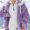 Purple, variant on Brondbend Womens Winter Coats Womens Fleece Zip up Jacket Hooded Drawstring Long Sleeve Multicolour Plush Outerwear Plus Size Fall Winter Casual Outdoor Travel Thick Clothes,Black
