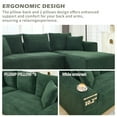 thumbnail image 4 of Kadyn Compressed Convertible Sofa with L-Shape and 2 Seat, Couch for Living Room, Bedroom, Green(Right Facing Chaise), 4 of 7