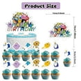 thumbnail image 5 of 32 Pcs For Adventure Time Birthday Party Decorations, With 13 Cupcake Toppers,1 Happy Birthday Banner Garland,For Finn and Jake 18 Balloons for Decorative Supplies Set, 5 of 5