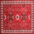 thumbnail image 1 of Ahgly Company Indoor Square Geometric Red Traditional Area Rugs, 5' Square, 1 of 4