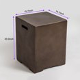 thumbnail image 3 of Clearance! Propane Tank Cover Table, Square Propane Tank Holder Hideaway for 20 lb Propane Tank, Gas Tank Storage Side Table, 3 of 9