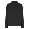 thumbnail image 6 of ZQGJB Women Fashion Quilted Pattern Lightweight Zipper Coat Long Sleeve Plain Casual Ladies Pullover Sweatshirts Solid Pullovers Shirts Tops Black M, 6 of 6