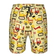 thumbnail image 3 of Vsdgher Funny Construction Vehicles Men's Beach Shorts, Surfing shorts, Swim trunks, Quick Dry Swim Trunks for Surfing Beach Fun -3X-Large, 3 of 6
