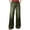 Army Green 13, variant on Karymi Mid‑Rise Wide‑Leg Jeans for Women, Decor Side Button Stretch Full‑Length Denim Pants with Pockets