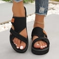 thumbnail image 2 of Bibifish Womens Flip Flops Fabric Upper Comfortable Soft Thong Sandals Outdoor Casual Beach Slippers, 2 of 9