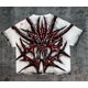 thumbnail image 4 of Camiseta retro de manga corta con estampado de grafiti punk de alta calle con forma especial, estilo Y2k, cuello redondo, gran tamaño, holgada, estilo Harajuku, 4 of 4