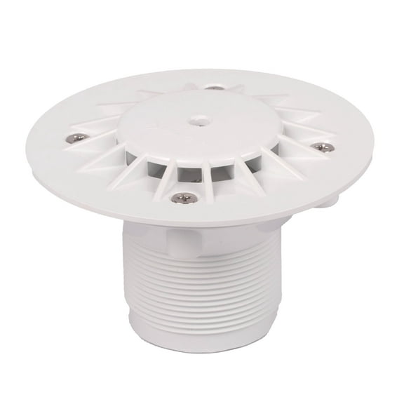 Pentair 08417-0000 Floor Inlet Fitting with 1.5" Slip Brushing 2" Slip - White