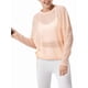 thumbnail image 1 of Blusa de Entrenamiento Holgada de Larga con Transparente para Mujer, Cuello Redondo y Mangas Largas Naranja Rosa M, 1 of 10