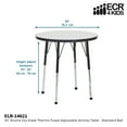 thumbnail image 2 of ECR4Kids Round Dry-Erase Thermo-Fused Adjustable Activity Table Black/Black, Multiple Sizes/Types, 2 of 2
