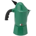 thumbnail image 2 of Bialetti Moka Express Alpina, Moka Pot (Coffee Maker), 3-Cup, Green, Aluminum, Small, 2 of 2