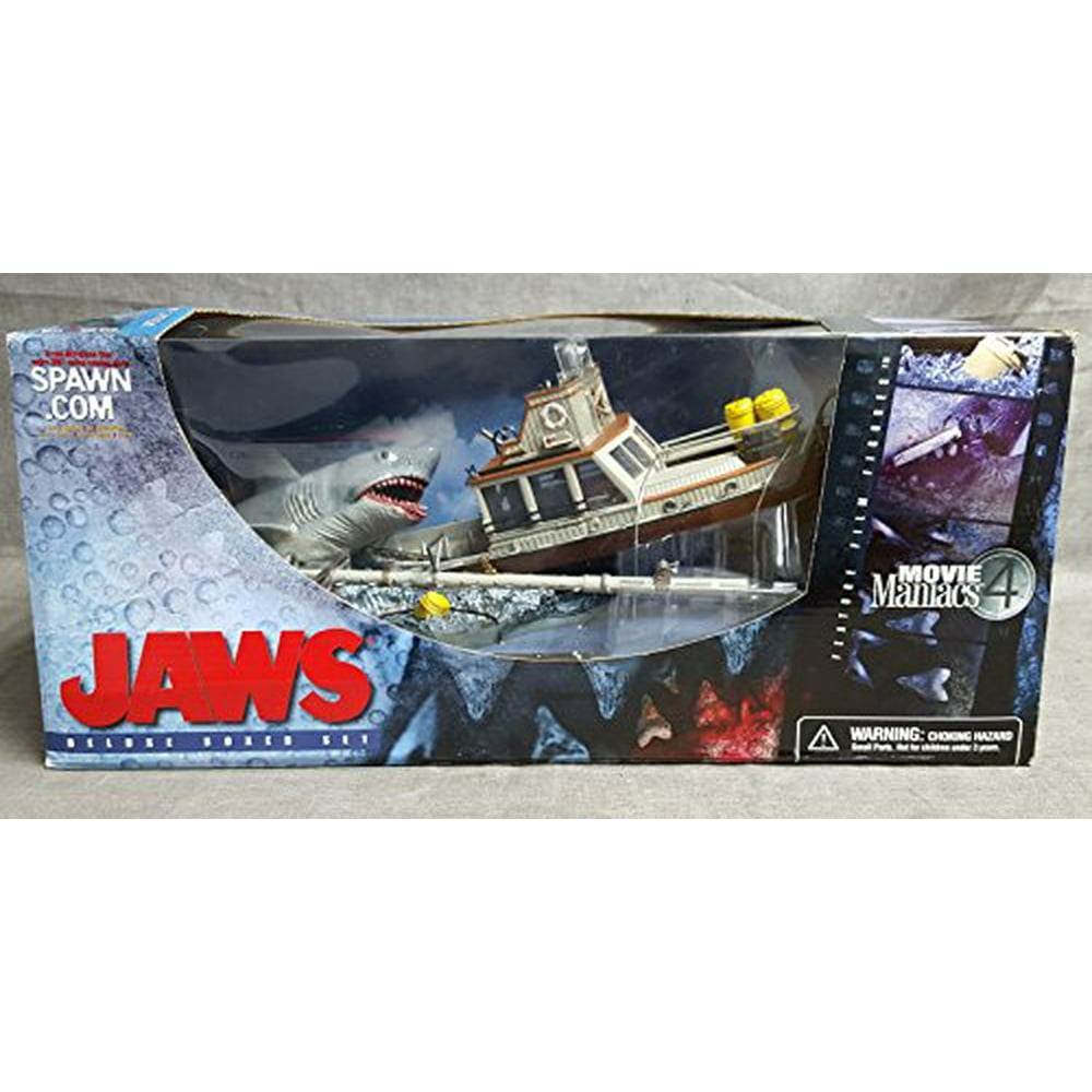 McFarlane - Movie Maniacs - Series 4 (MM4) - Jaws Deluxe Box Set w/Shark (Jaws), Boat and other