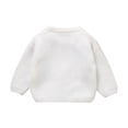 thumbnail image 3 of Toddler Girl Boy Cute Long Sleeve Knitted Easter Bunny Rabbit Pattern Sweater Pullover Tops Clothes, 3 of 9