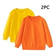 thumbnail image 2 of Tqyyweavej 2 Pack Boys Girls Sweatshirt Cotton Kids Sweatshirts Soft Crewneck Pullover Kids Clothing Girls Long Sleeve Shirts (Ages 1-11), 2 of 7