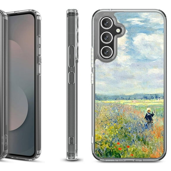 Shockproof Protective Phone Case Cover for Samsung Galaxy S25 FE, by OneToughShield - Poppy Field