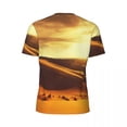 thumbnail image 6 of T Shirt For Men Sahara Desert Gym T-Shirt Summer Golden Sunset Retro Popular Tee Shirt For Couple Gr, 6 of 7