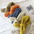 thumbnail image 4 of Knitted Scarf Solid Color All Match Warmer Scarf Toddler Winter Scarf for Kids, 4 of 10