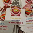 thumbnail image 4 of 24 Count Valentine's Day Stationery Gift Set Heart Shaped Erasers and Cards for Classroom Exchange School Party Favors Gnome Love Message Cards (24 Count) Heart, 4 of 7
