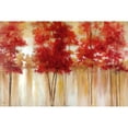 thumbnail image 3 of Nan 14x11 Black Modern Framed Museum Art Print Titled - Red Trees, 3 of 5