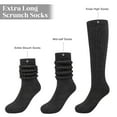 thumbnail image 4 of Loritta Slouch Socks Women Extra Long Knee High Socks Knit Soft Slouchy Boot Socks, 6 Pairs, 4 of 6