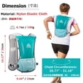 thumbnail image 2 of Paquete de mochilas Azarxis Hydration para correr, 5 litros, para mujeres y hombres, correr, correr, correr, maratones, ciclismo y senderismo (rojo rosa con bolsa de agua de 1,5 litros), 2 of 9