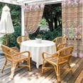 thumbnail image 4 of Outdoor Curtains for Patio Waterproof, Happy Easter Outdoor Privacy Panels Grommet, Gnomes Rabbit Flowers Eggs Brown Wood Grain Blackout Outside Curtains for Porch/Cabana 54"x95", 1 Panel, 4 of 8