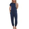 thumbnail image 2 of Ekouaer Pajamas for Women 2 Piece Lounge Sets Cap Sleeve Loungewear Top with Joggers Pants, 2 of 6