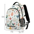 thumbnail image 2 of FORMRS Unisex Backpack Elementary School Travel Bookbag with Reflective Stripes, Red Easter Eggs, 2 of 7