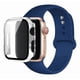 thumbnail image 1 of Correa de Silicona con Funda Protectora de Cristal para Apple Watch, Compatible con Todas las Series, 1 of 4