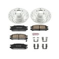 thumbnail image 3 of PowerStop Rear Z23 Evolution Sport Carbon-Fiber Ceramic Brake Pad and Drilled & Slotted Rotor Kit Fits: SUBARU Select Models K448, 3 of 10