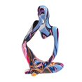 thumbnail image 4 of Resin Sculpture under $5! CQCYD Thinking Man Resin Statue, European Style Home Decor Sculpture, Office Desk Ornament, Abstract Art Figurine for Living Room, Gift for Collectors, 4 of 9