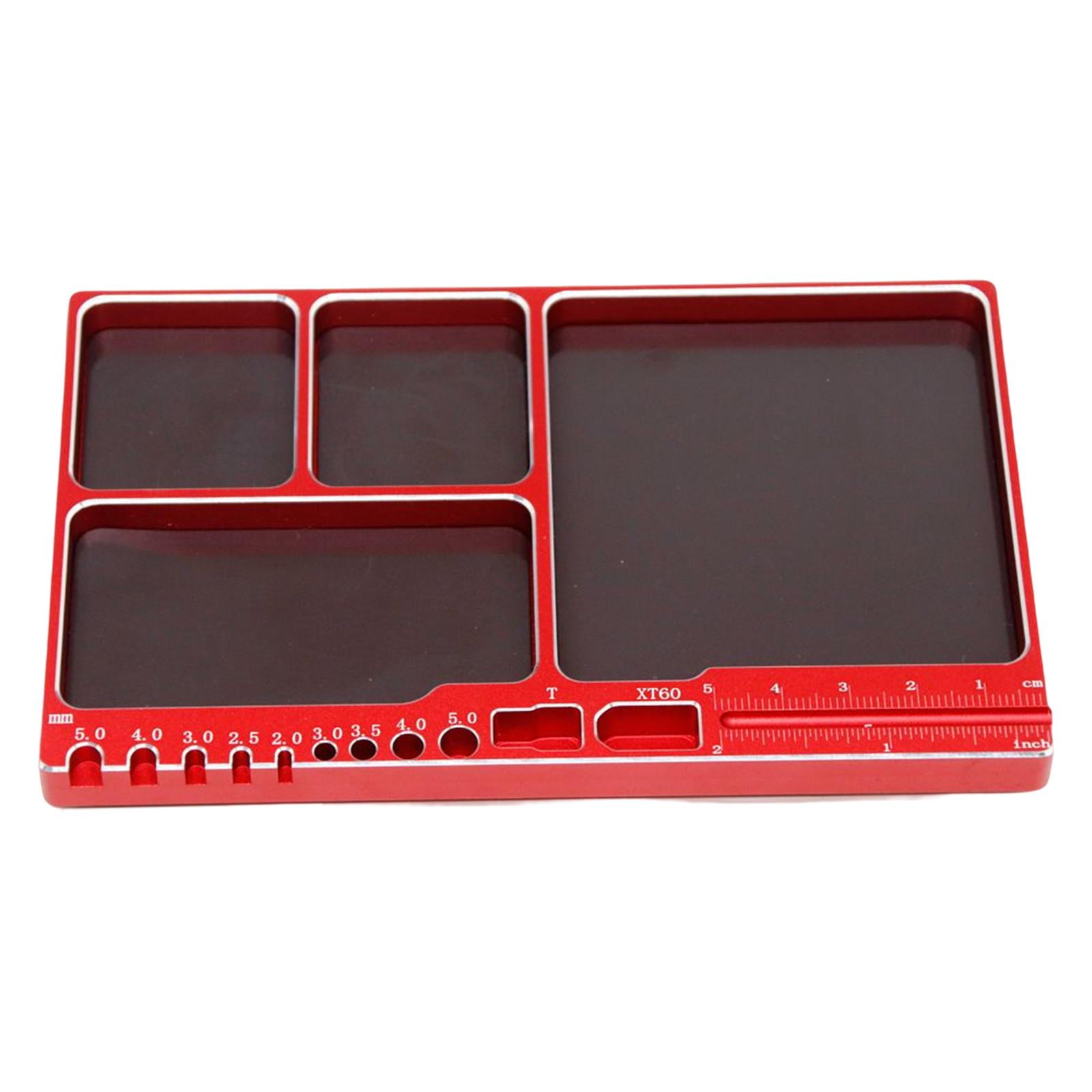 Screw Tray Bolts Nuts Sockets Holders Nuts Tray Bowl tray Box Red