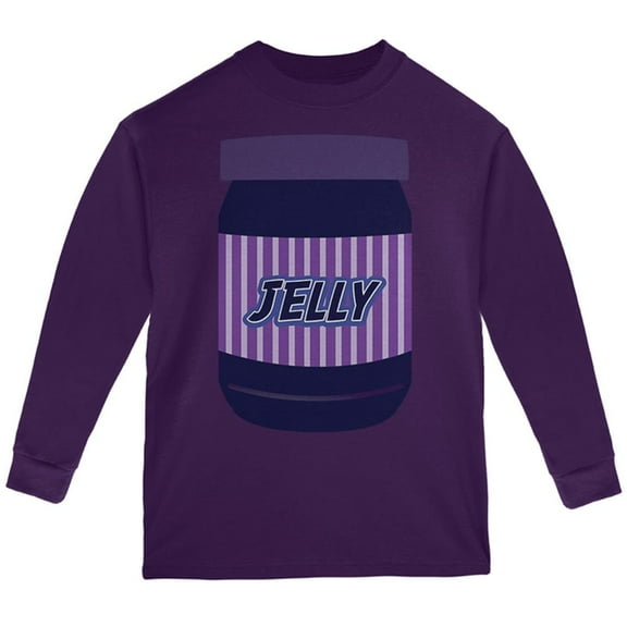 Halloween Jelly Jar Costume Youth Long Sleeve T Shirt Purple YLG