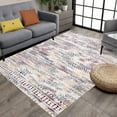 thumbnail image 3 of Haperlare Vintage Area Rug Boho Geometric Area Rug for High Traffic Areas Low Pile Non Shedding Easy Cleaning Living Room Bedroom Carpet, 4' x 6' Mixed Color, 3 of 7